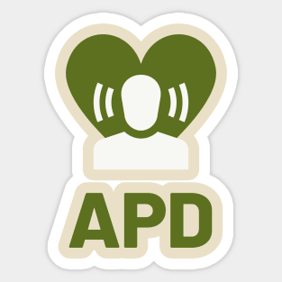 APD - Auditory Processing Disorder Sticker